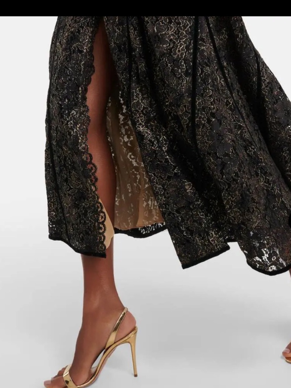 COSTARELLOS Castora strapless lace midi dress Sz 42/10 NWT - Picture 5 of 9
